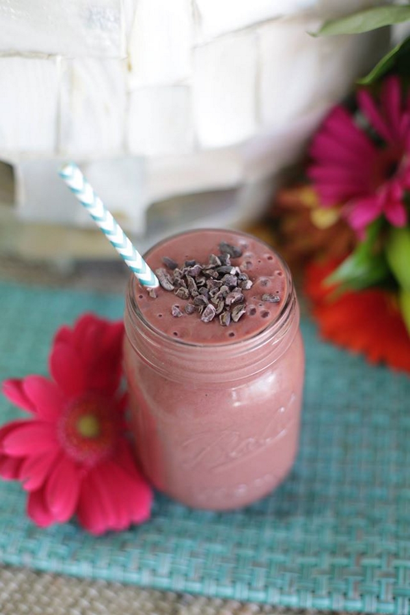Málnás-mokkás smoothie
